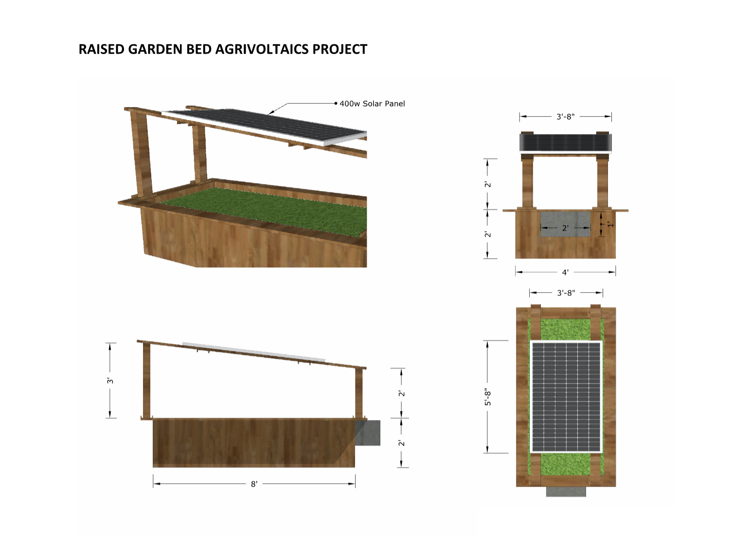 Agrivoltaic setup diagram